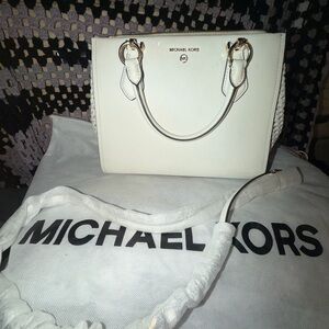 Michael Kors White Handbag